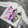 Hazard Graffiti Spray Can Graphic White Long Sleeve T-Shirt Men’s