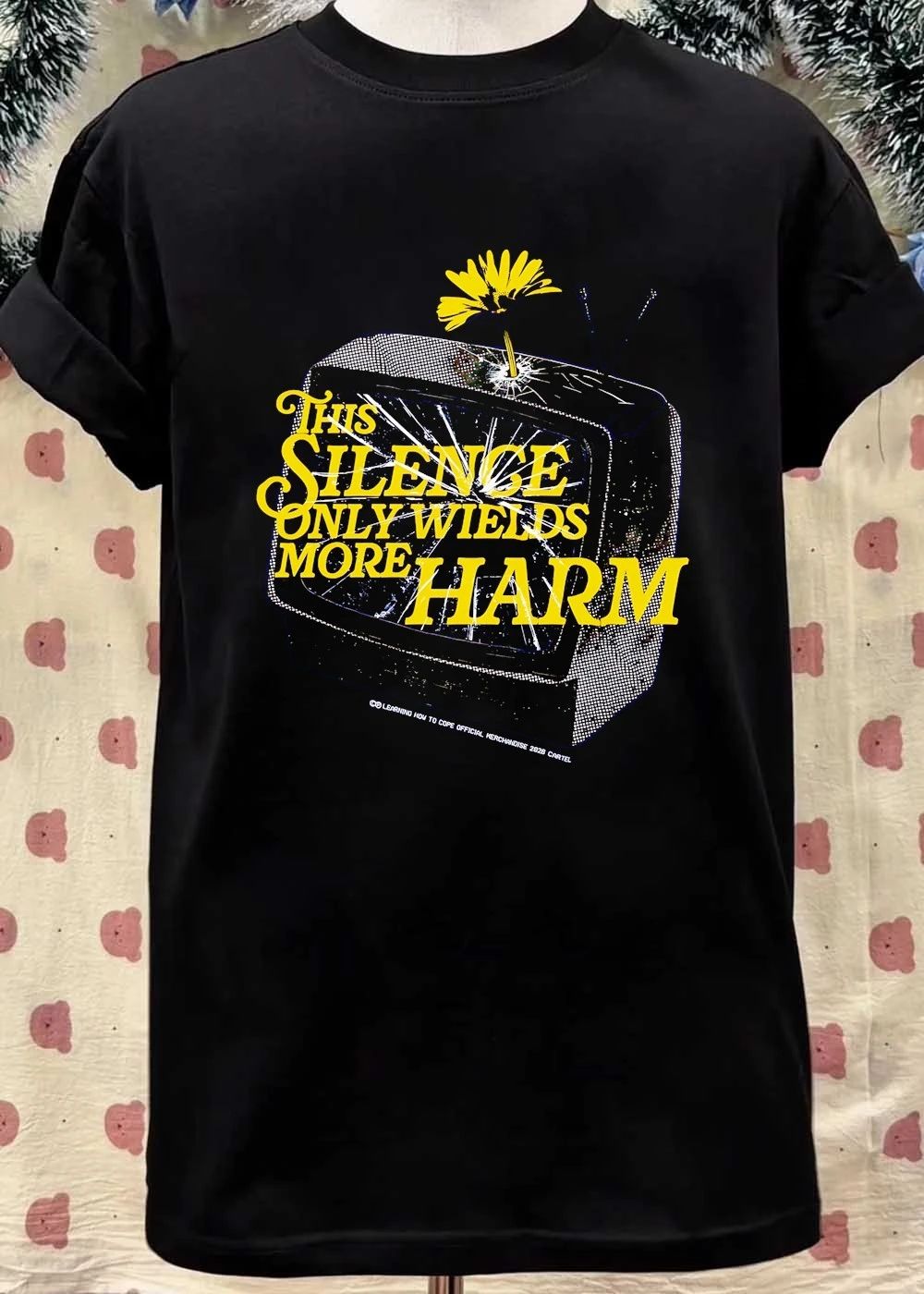 Learning How to Cope Official Merchandise 2026 Cartel Broken Television This Silence Only Wields More Harm T-Shirt