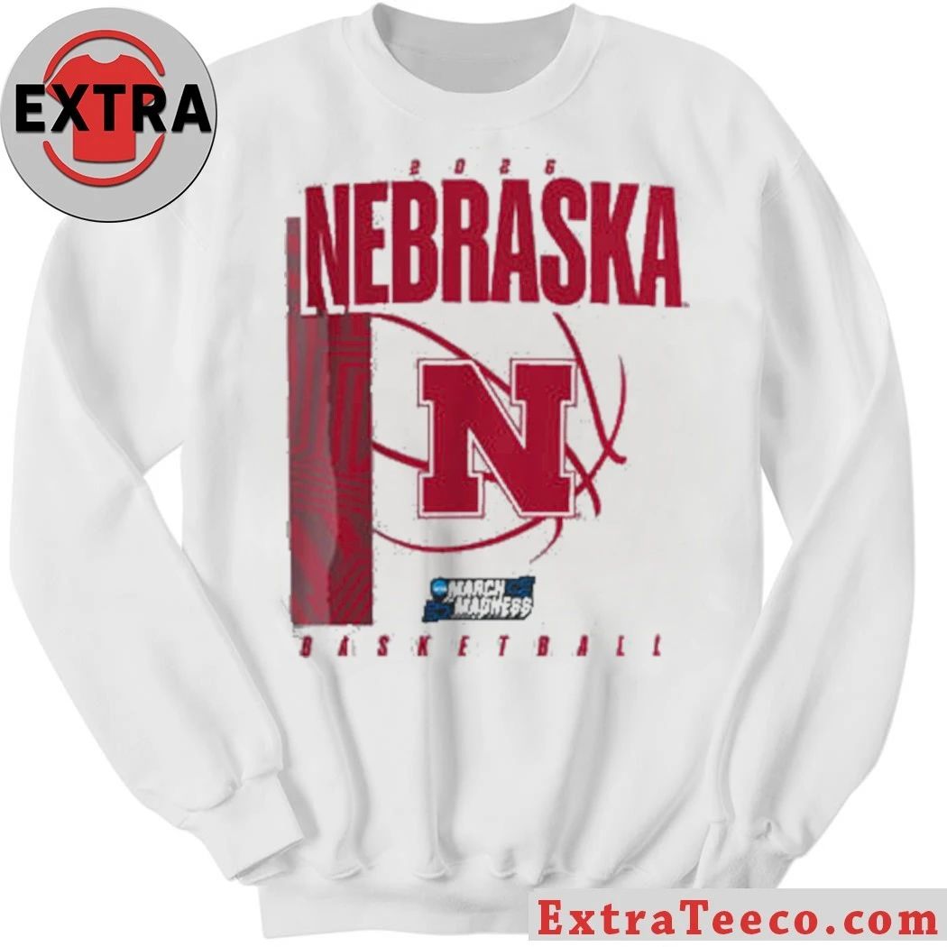 Original Nebraska Huskers March Madness Basketball 2026 Logo Shirt