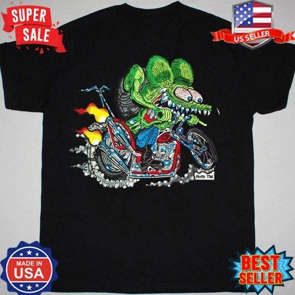 Rat Fink - NEW ED ROTH RAT FINK Black Unisex T-Shirt S-5XL