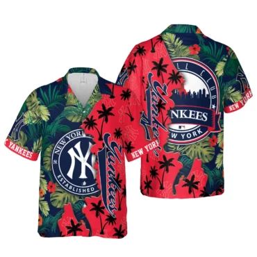 New York Yankees Tropical Allure Hawaiian Shirt