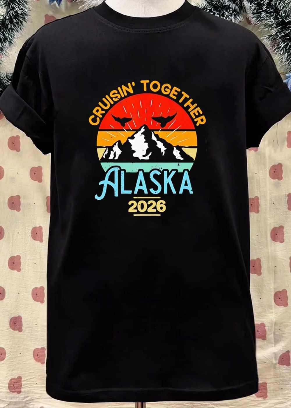 Cruisin Together Alaska 2026 Retro Mountain Travel shirt