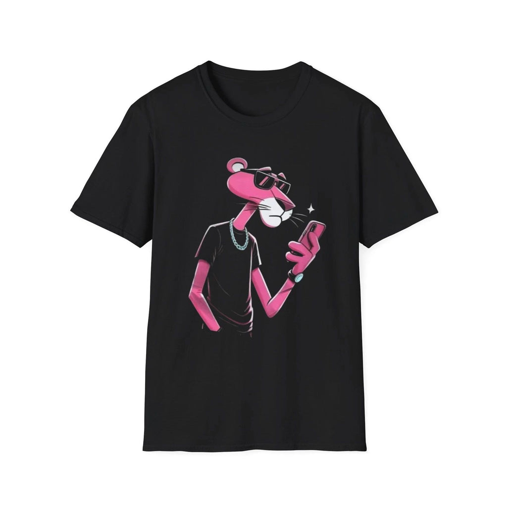 Pink Panther Unisex T-Shirt Softstyle Character Shirt for Him and Her,