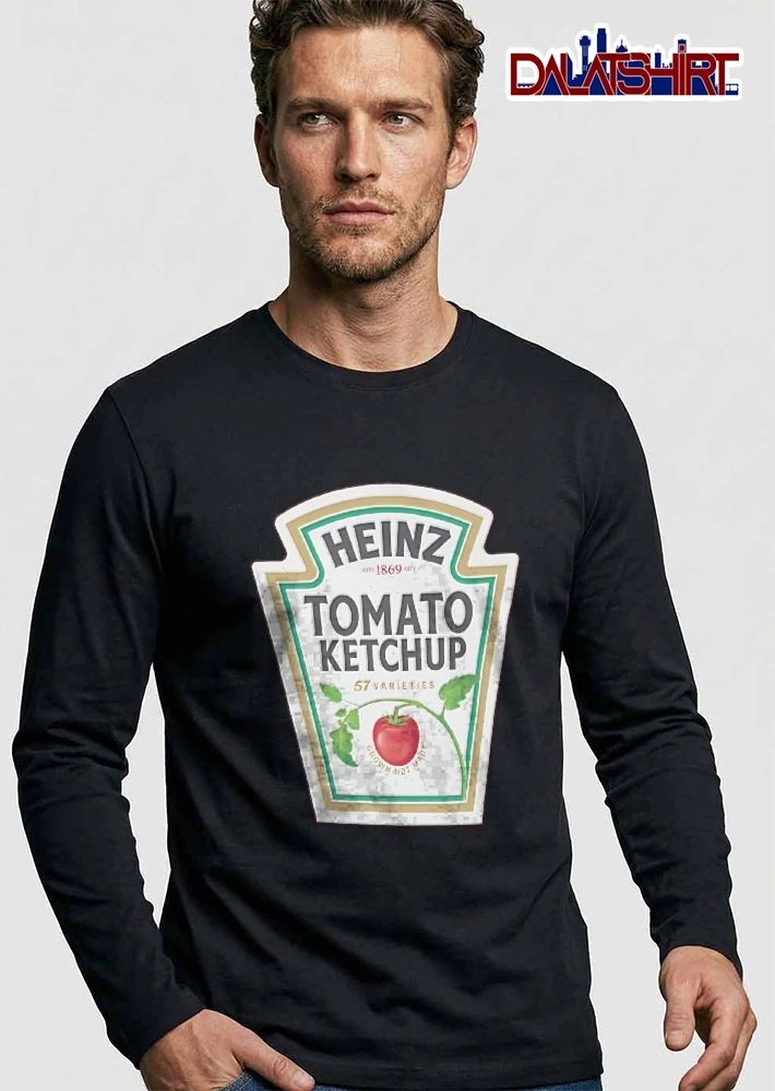 Heinz Tomato Ketchup 57 Varieties Grown Not Made Est 1869 Vine Crest Label shirt