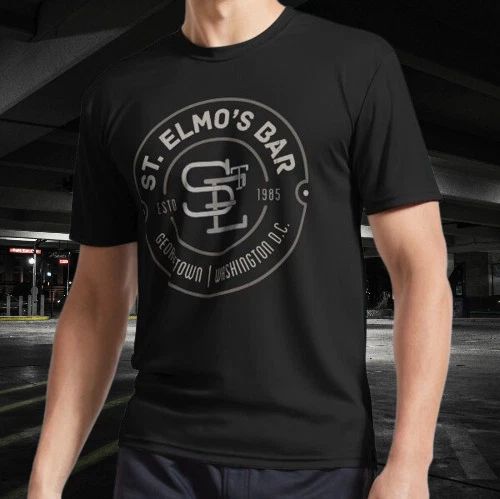 St. Elmos Bar Active Logo T-Shirt Funny Size Mode American T-shirt