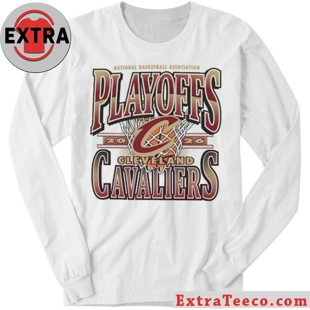 Cleveland Cavaliers White 2026 Playoff Participant Franklin Logo T-Shirt