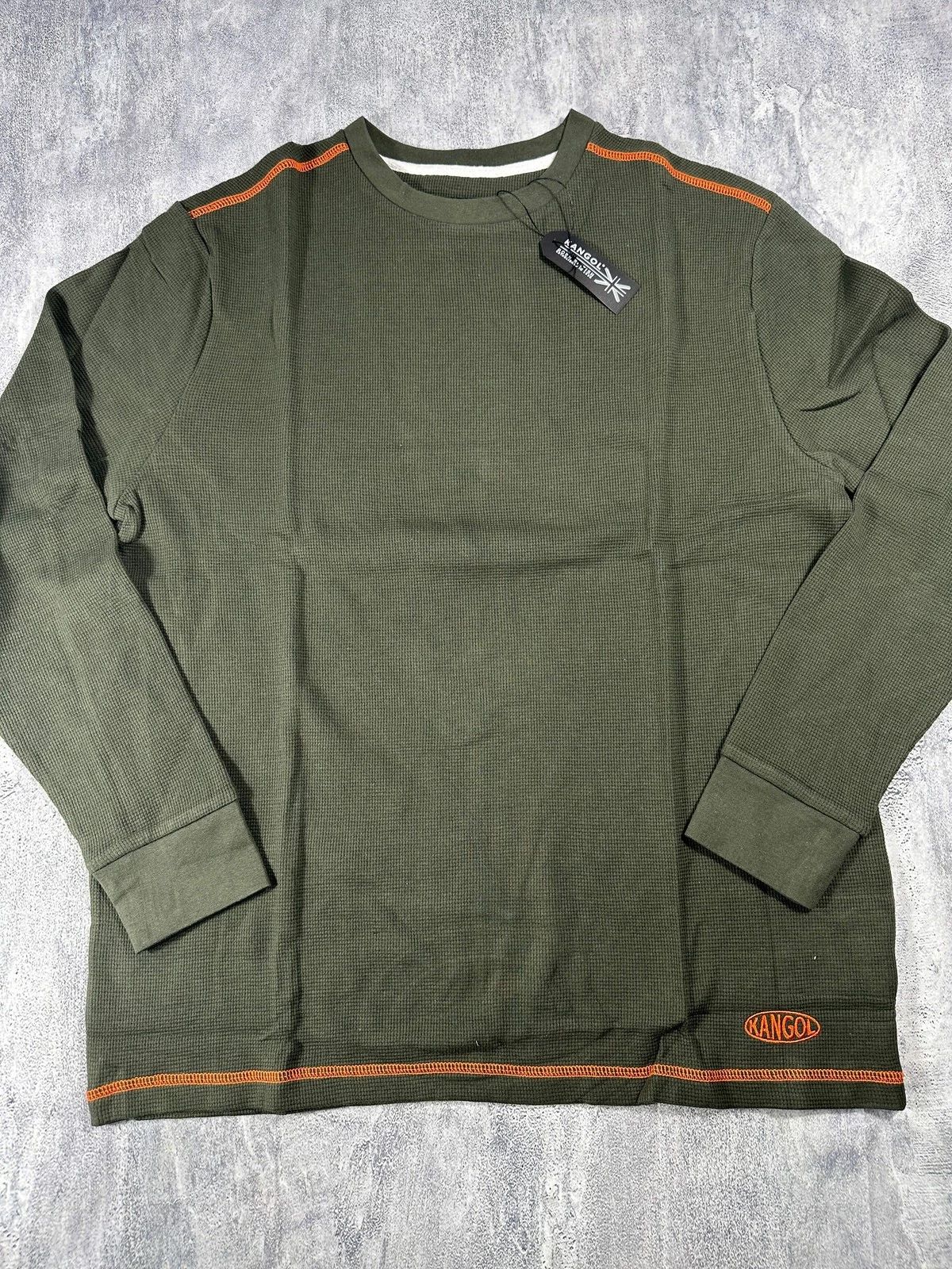 Kangol Green Thermal Long Sleeve Shirt