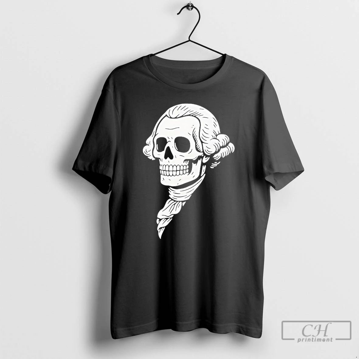 Premium Skeleton Poor Richard Monogram Logodrilling T Shirts