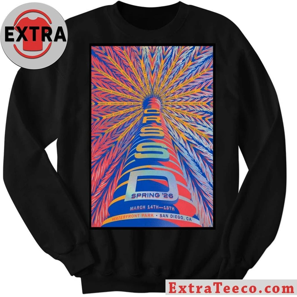 CRSSD Fest San Diego CA March 14-15 2026 Poster Shirt