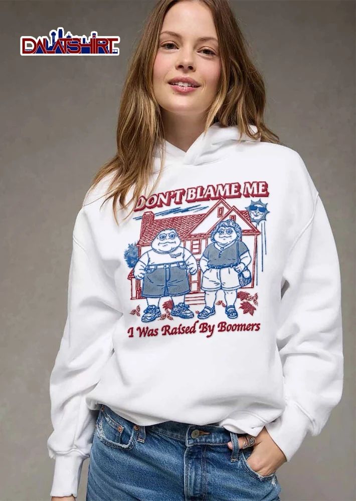Dont Blame Me I Was Raised By Boomers Earl And Fran Sinclair Dinosaurs Suburban House Cartoon shirt
