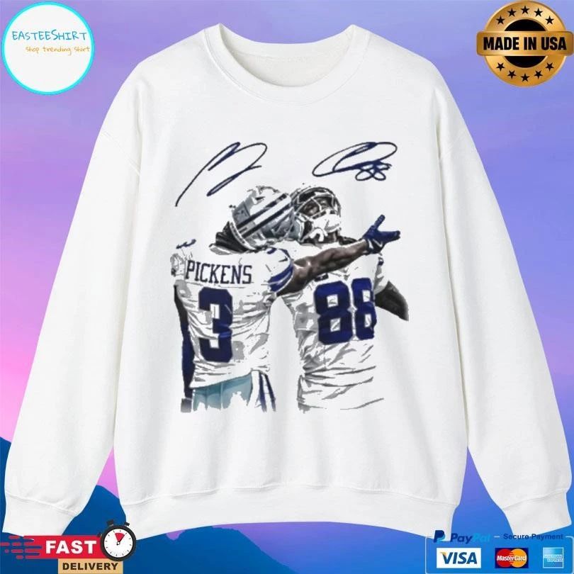 George Pickens X Ceedee Lamb Dallas Cowboys Signatures T-shirts