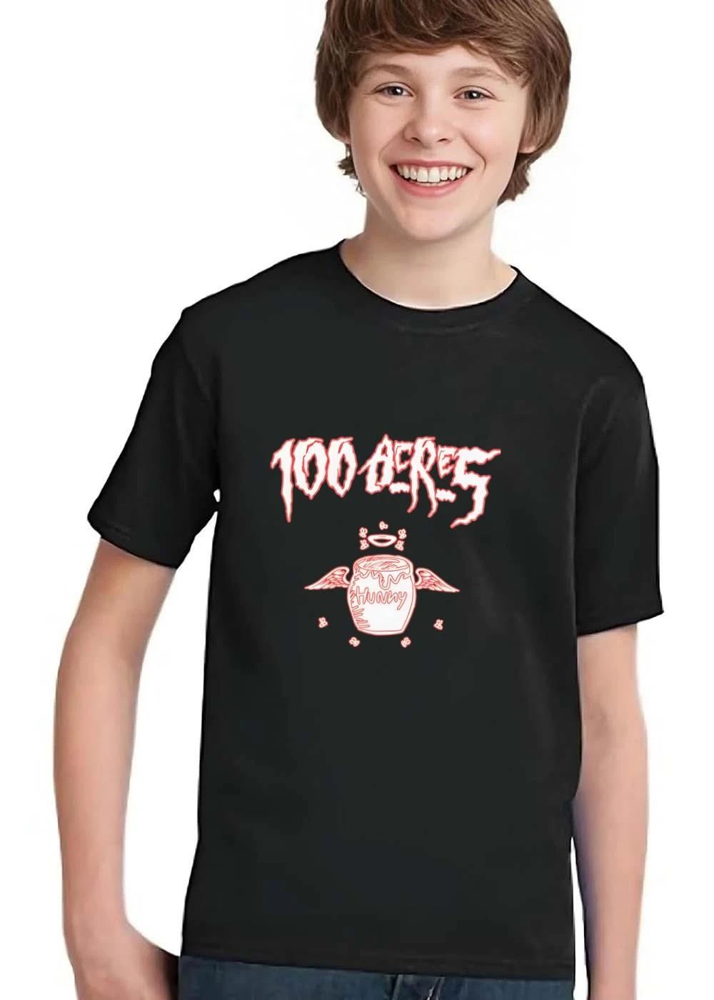 100 Acres Hunny Angel Honey Jar Wings Halo Bees Line Art shirt