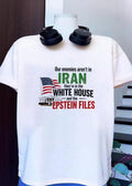 Political Protest Statement Our Enemies Are in the White House and the Epstein Files Shirt