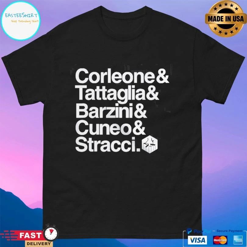 Corleone And Tattaglia And Barzini And Cuneo And Stracci T-shirts