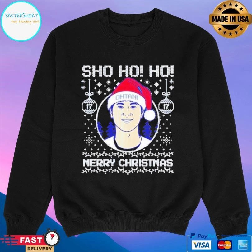 Sho Ho Ho Merry Christmas Shohei Ohtani Ugly Christmas 2025 T-shirts