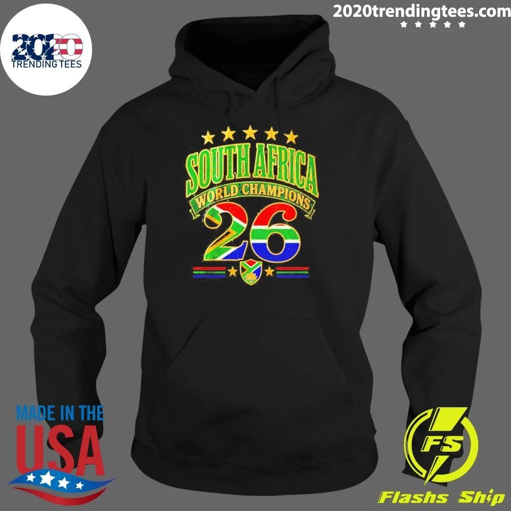 South Africa 2026 World Champions flag shirt