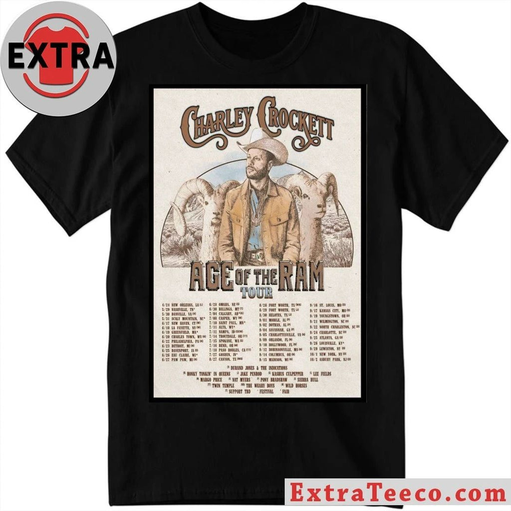 Charley Crockett 2026 Age Of The Ram Shows Poster T-Shirt
