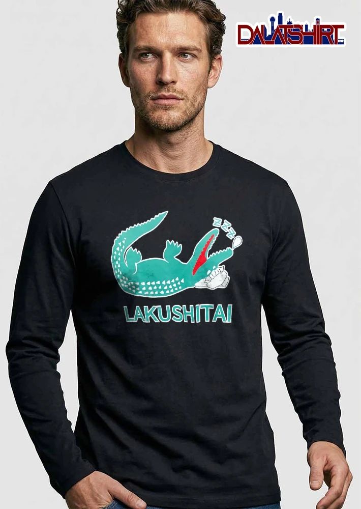 Lakushitai Zzz Cartoon Sleeping Green Crocodile Resting Pillow shirt