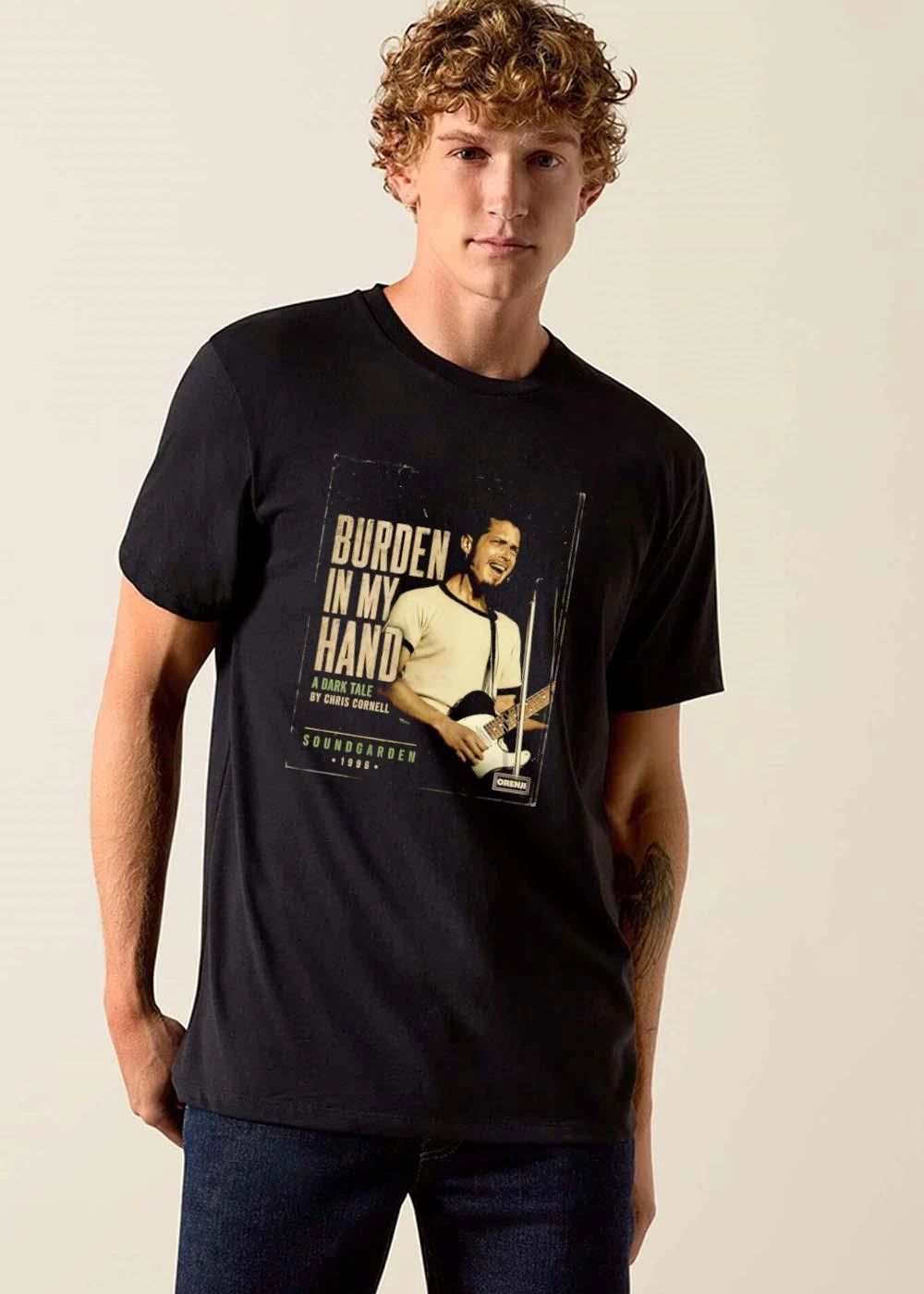 Soundgarden Burden In My Hand A Dark Tale Chris Cornell 1996 Musician Playing Guitar Vintage shirt
