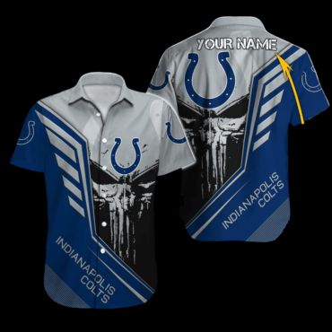 Indianapolis Colts Coastal Blue Paradise Hawaiian Shirt