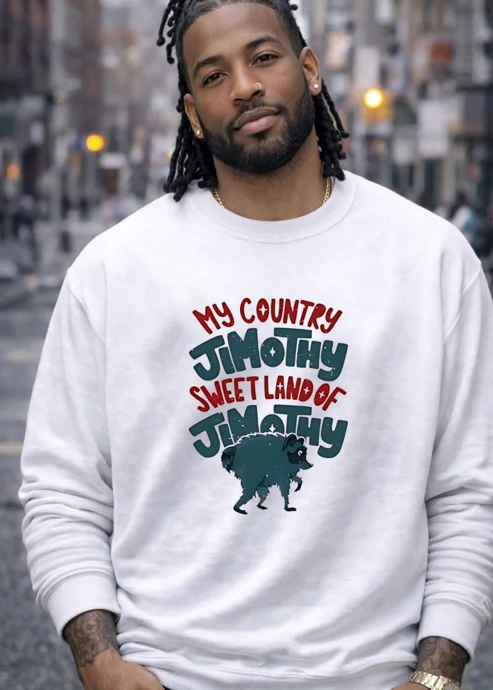 Raccoon Walking My Country Sweet Land of Jimothy shirt