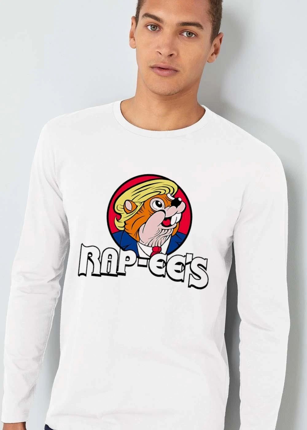 Rap Ees Beaver Donald Trump Suit Cartoon Caricature Red Circle shirt