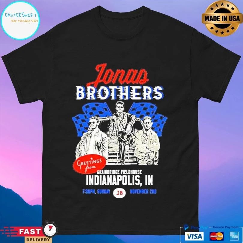 Jonas Brothers Greeting From Your Hometown Indianapolis In Sunday Jb T-shirts