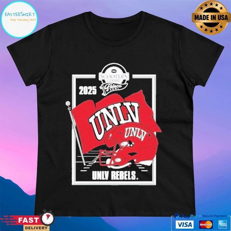 Unlv Rebels 2025 Frisco Bowl Helmet T-shirts