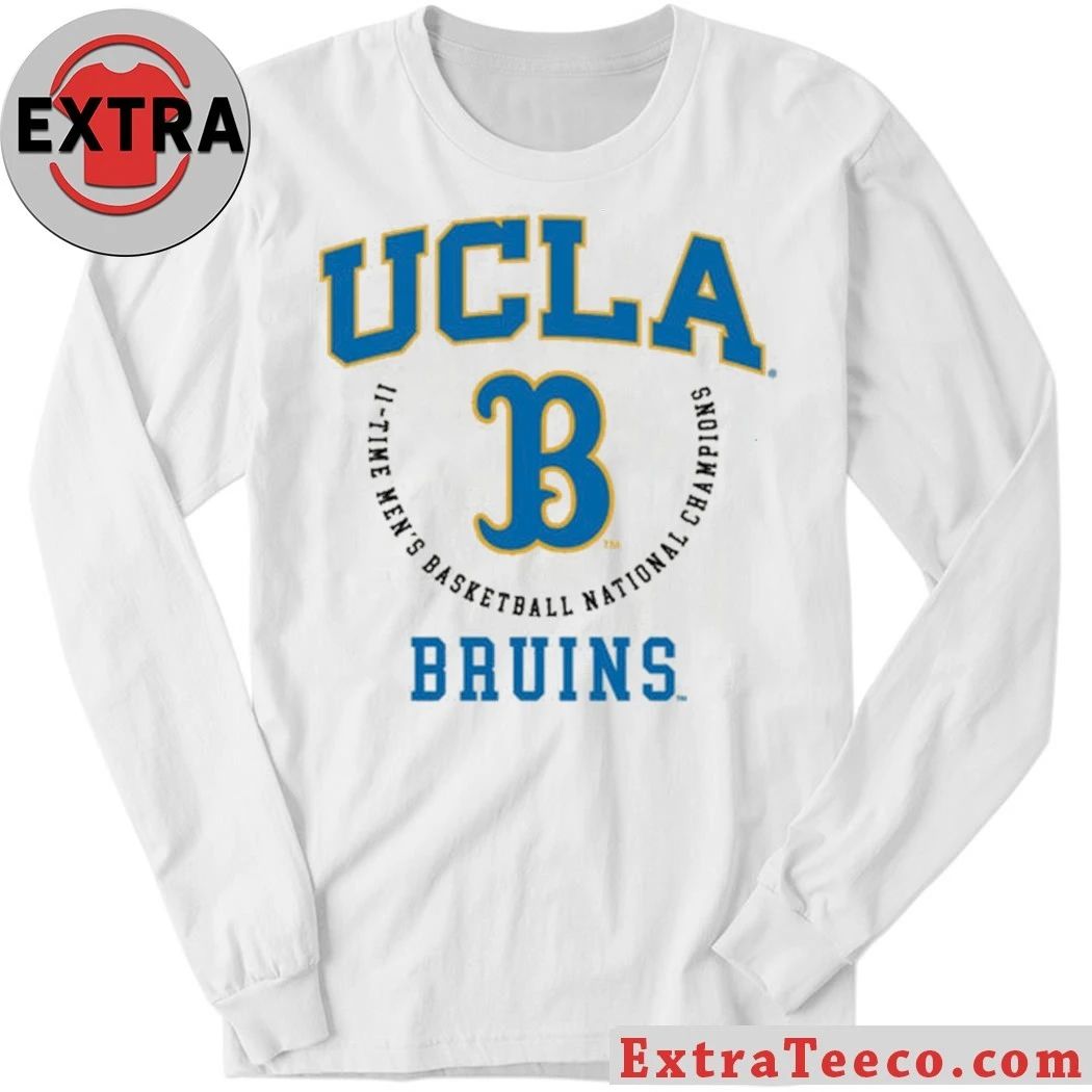 Original UCLA Bruins 11 Time Men’s Basketball National Champions Banner Legacy Basketball Logo Shirt