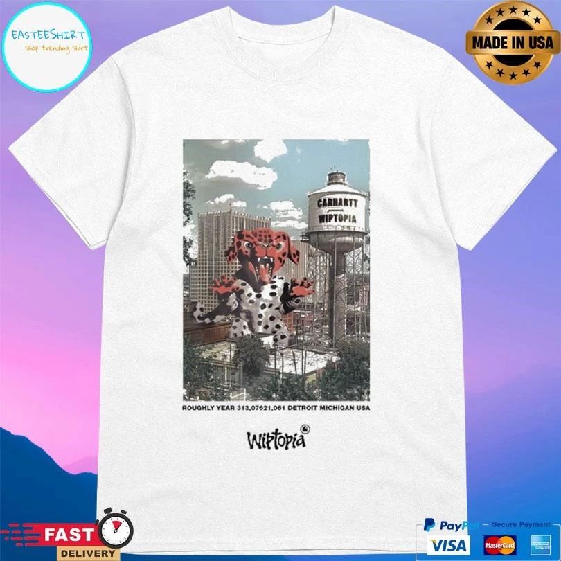 Leopard Wiptopia Roughly Year 313,07621,061 Detroit Michigan Usa Wiptopia T-shirts