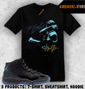 Tee Shirt Matching AJ 11 Gamma Blue 2025 To Match Sneaker MJ Victory 11s T-Shirt