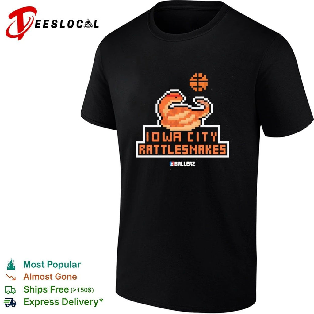 Iowa City Rattlesnakes Ballerz basketball T-shirt