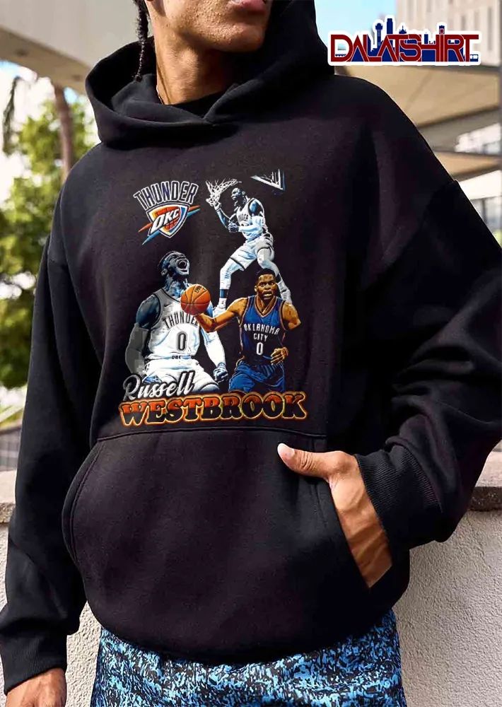Thunder OKC Russell Westbrook Basketball Collage Shirt