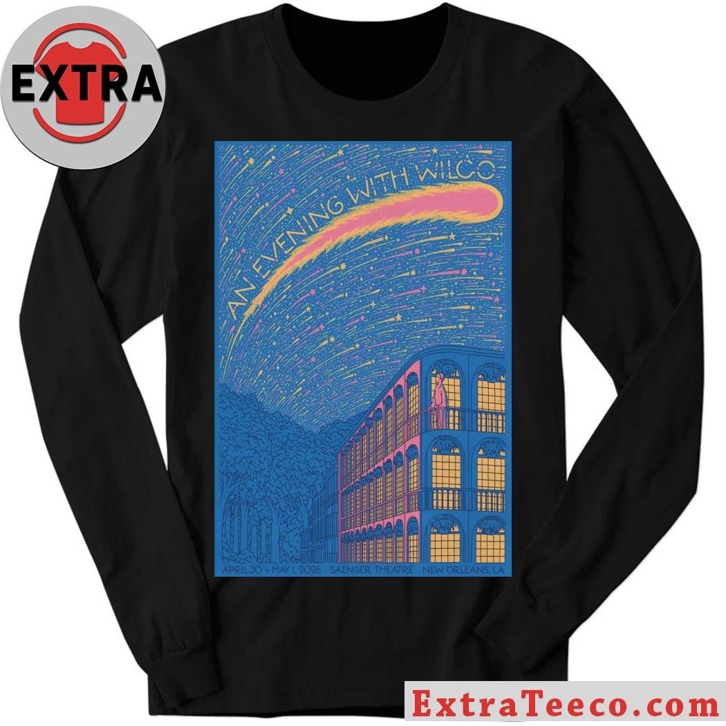 Wilco Saenger Theatre, New Orleans LA April 30-May 1 2026 Poster Shirt