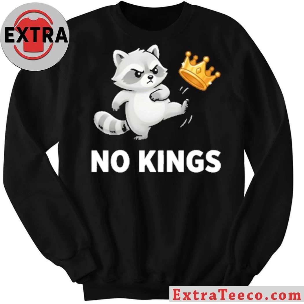 Raccoon No Kings In America Anti-Trump T-Shirt