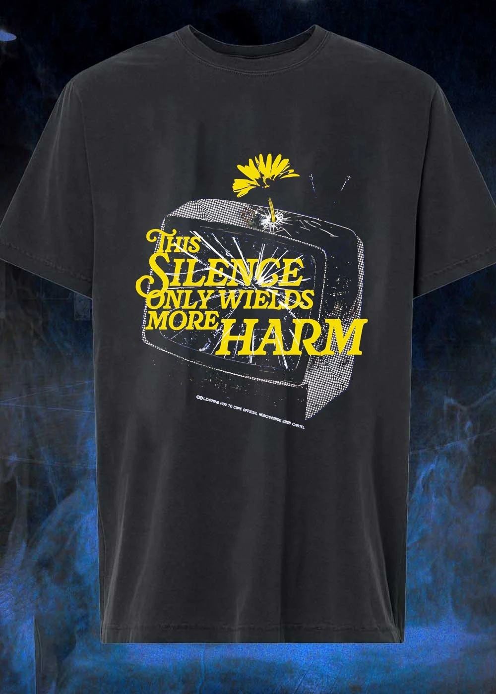 Learning How to Cope Official Merchandise 2026 Cartel Broken Television This Silence Only Wields More Harm T-Shirt