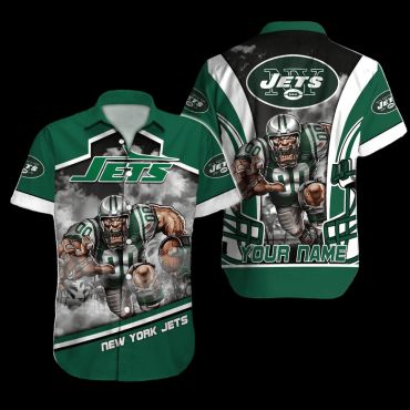 Personalized New York Jets Fierce Football Hawaiian Shirt