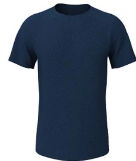 Premium Men's Navy Blue Cotton T-Shirt - Slim Fit Short Sleeve Urban Streetwear