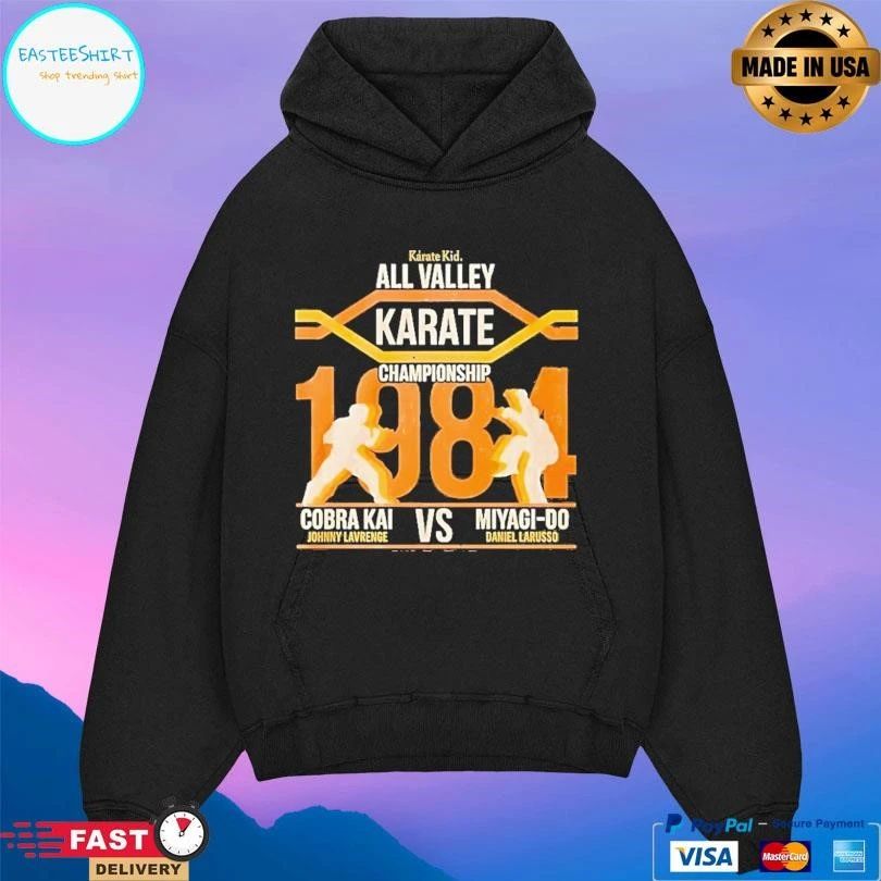 Karate Kid All Valley Karate Championship 1984 Cobra Kai Johnny Lavrenge Vs Miyagi Do Daniel Larusso T-shirts