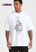 Rabbit Knight Chainmail Armor Sword Heart Shield Line Art Sketch shirt