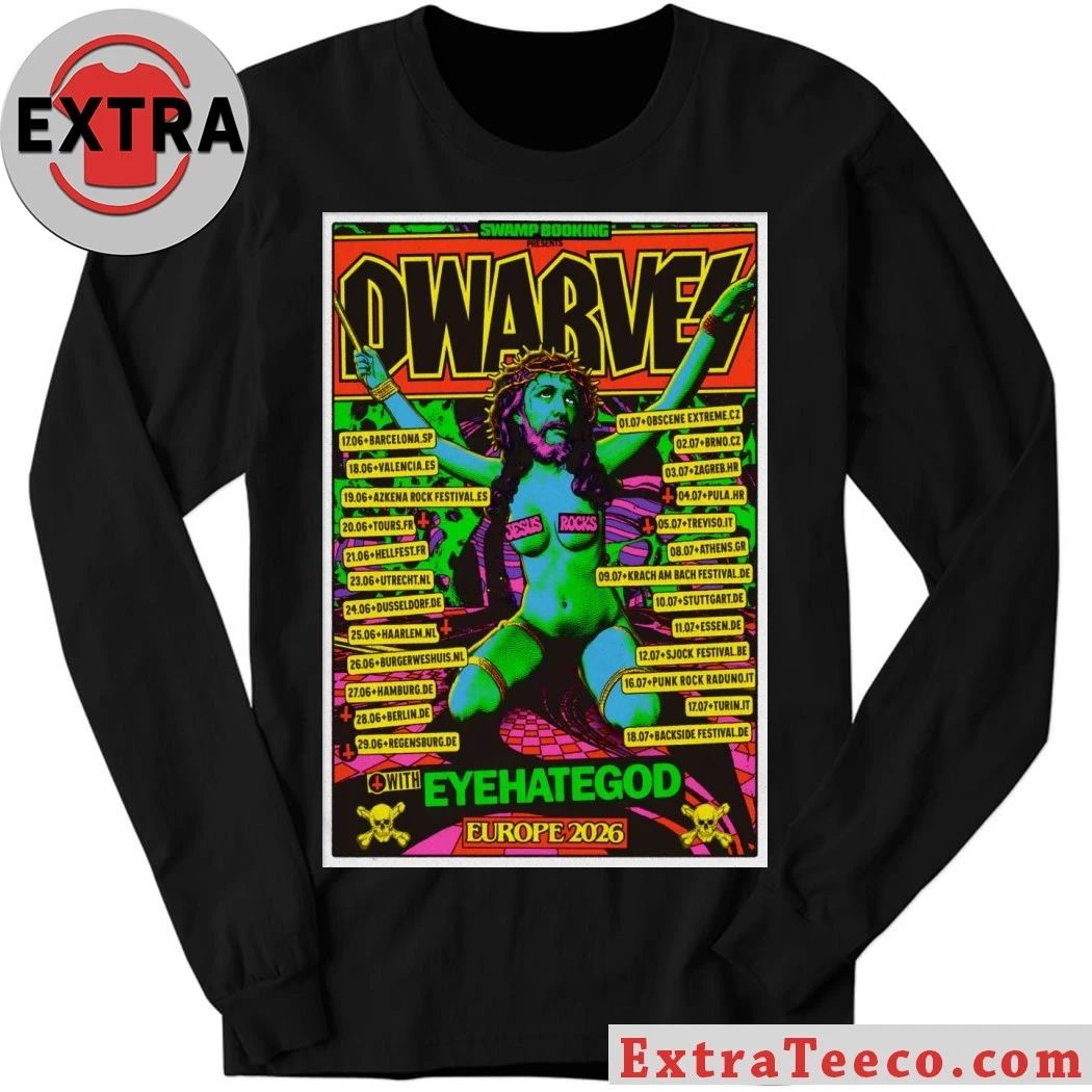 The Dwarves EU 2026 Tour Poster Shirt