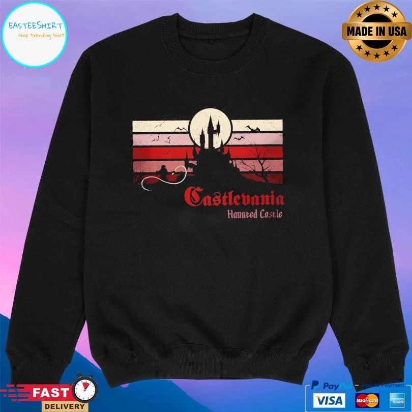 Retro Castlevania Haunted Castle T-shirts