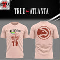 Atlanta Hawks City Night True To Atlanta 2026 Logo Two Sided T-shirt