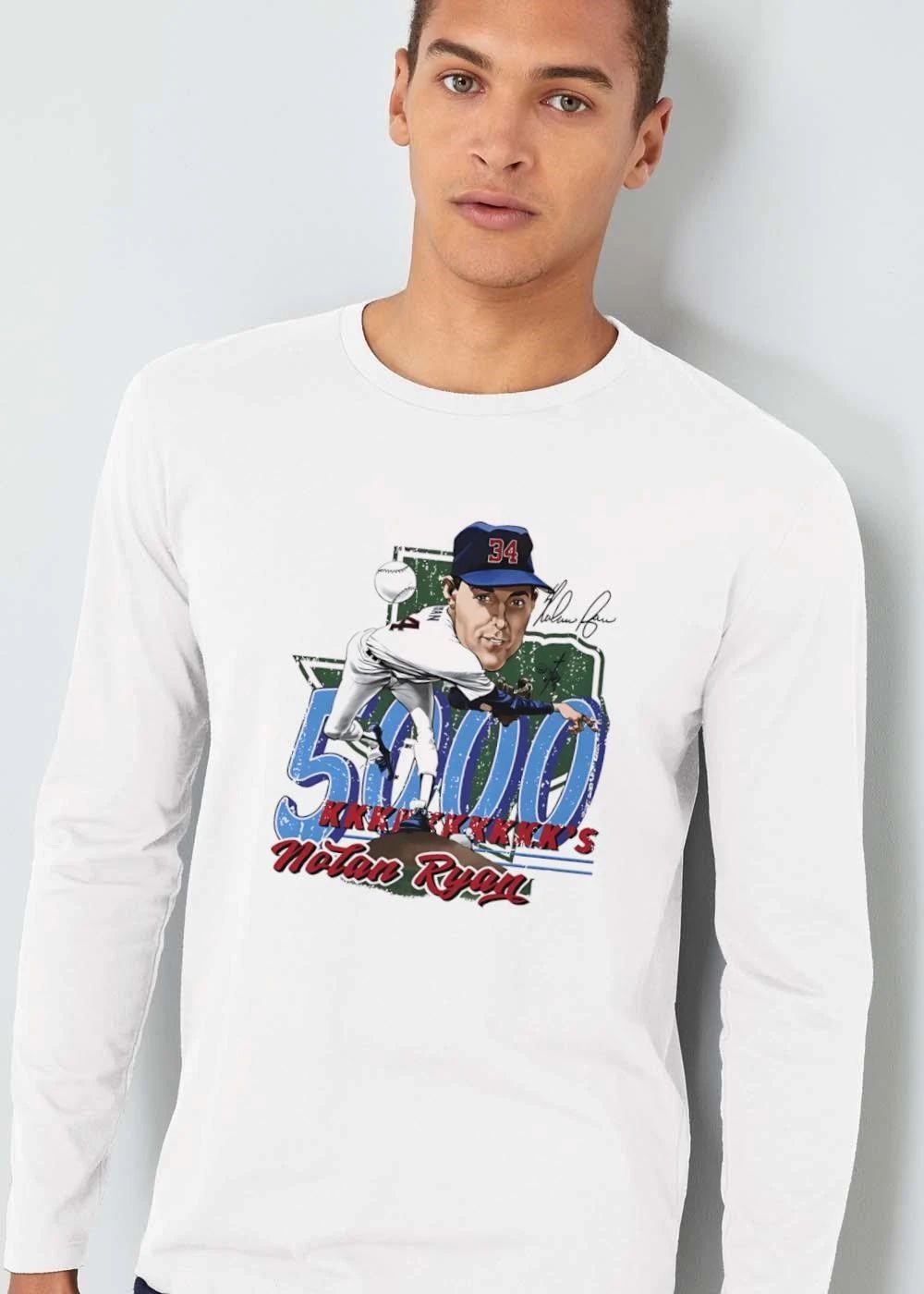 Texas Rangers MLB 5000 Kkkkkkkkkks Nolan Ryan Caricature Pitcher Throwing Baseball Distressed shirt
