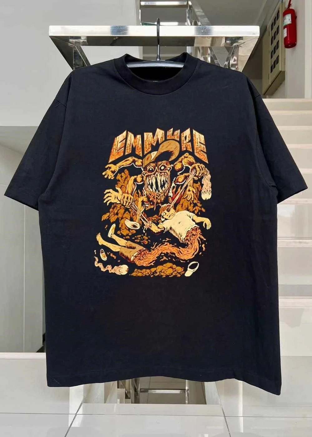 Metal Band Horror Graphic Emmure Monster Ripping Victim T-Shirt