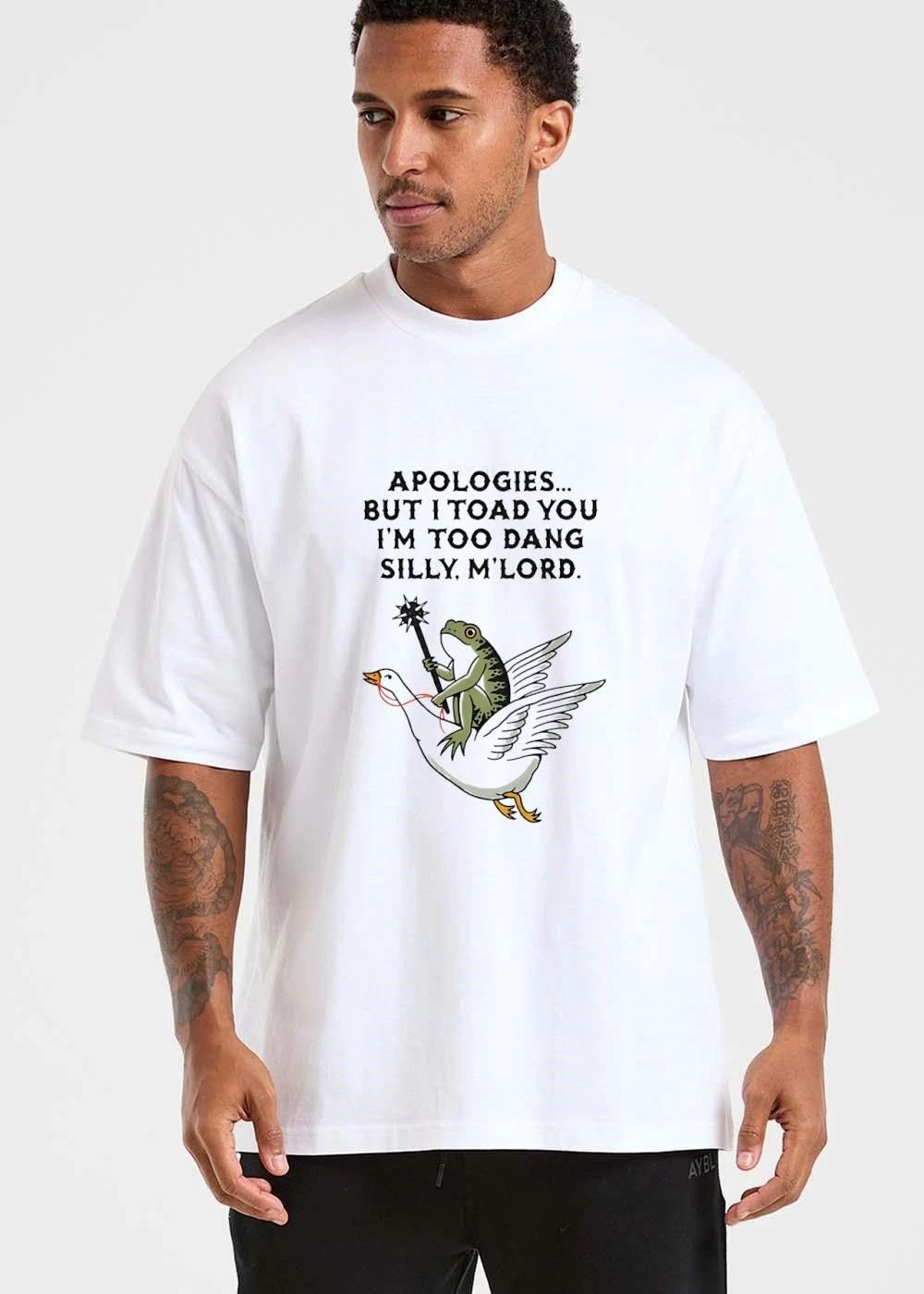 Apologies But I Toad You Im Too Dang Silly M’Lord Frog Riding Flying Goose Spiked Mace shirt