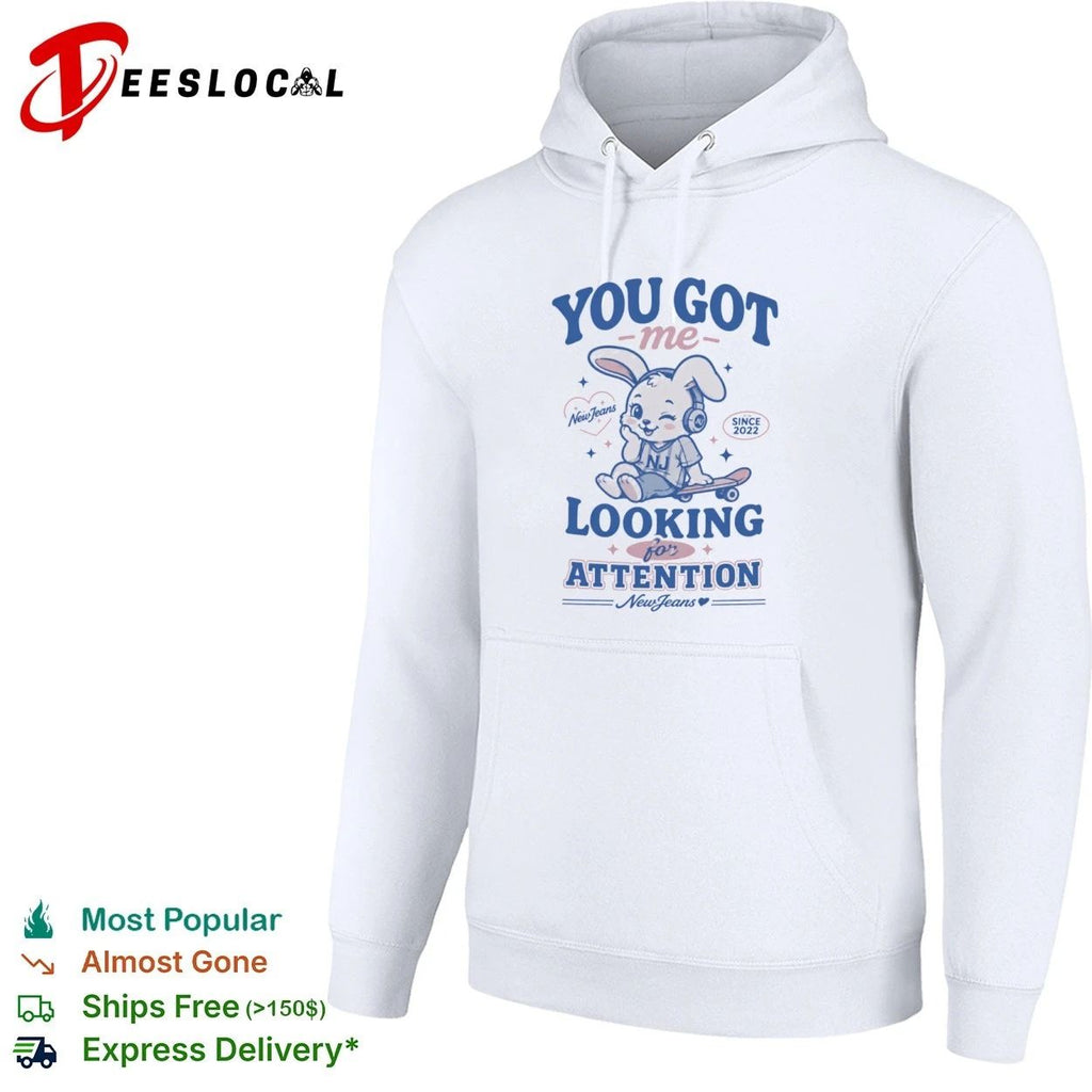 You Got Me Looking for Attention NewJeans Bunny T-shirt