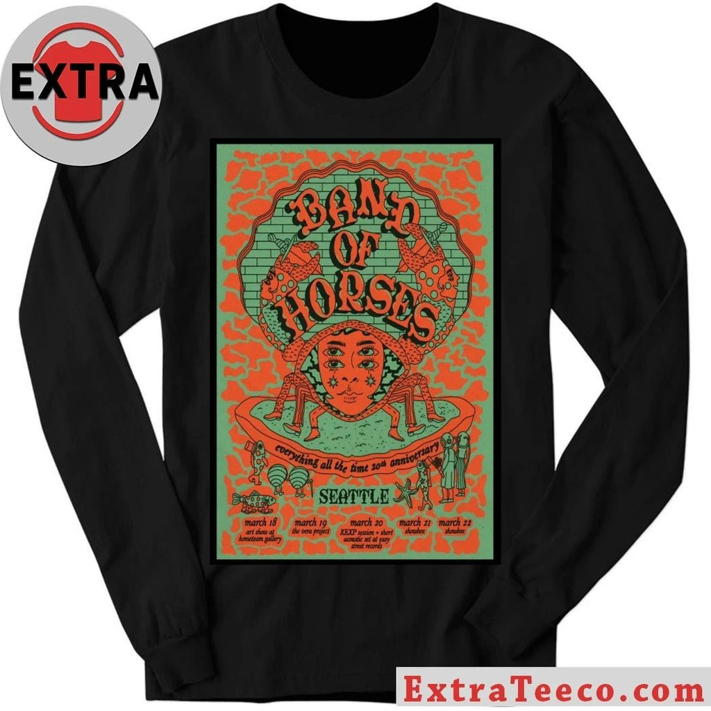 Band Of Horses Seattle WA 3-18 3-22-2026 Poster T-Shirt