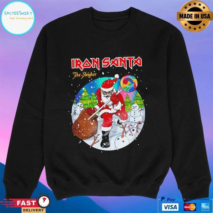 Iron Santa The Sleigher Christmas 2025 T-shirts