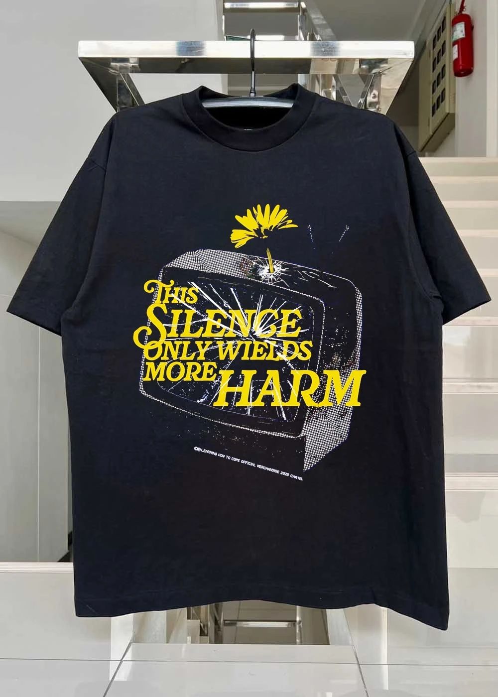 Learning How to Cope Official Merchandise 2026 Cartel Broken Television This Silence Only Wields More Harm T-Shirt